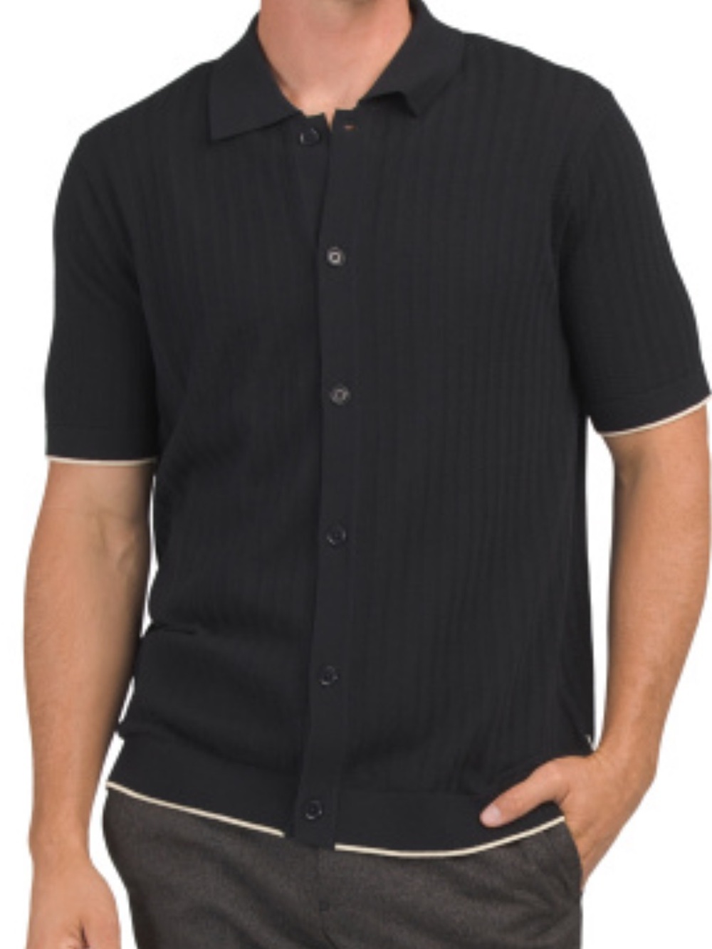 NN07 Men's Short-Sleeve Cotton Polo Sweater